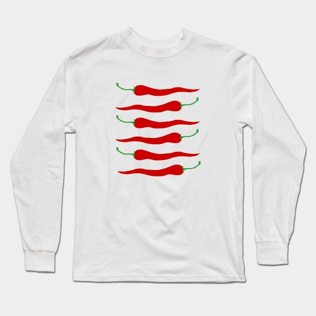 Red Chili Peppers - extra hot Long Sleeve T-Shirt by Hayh0